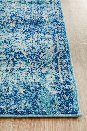 ENVI Muse Blue Transitional Runner Rug