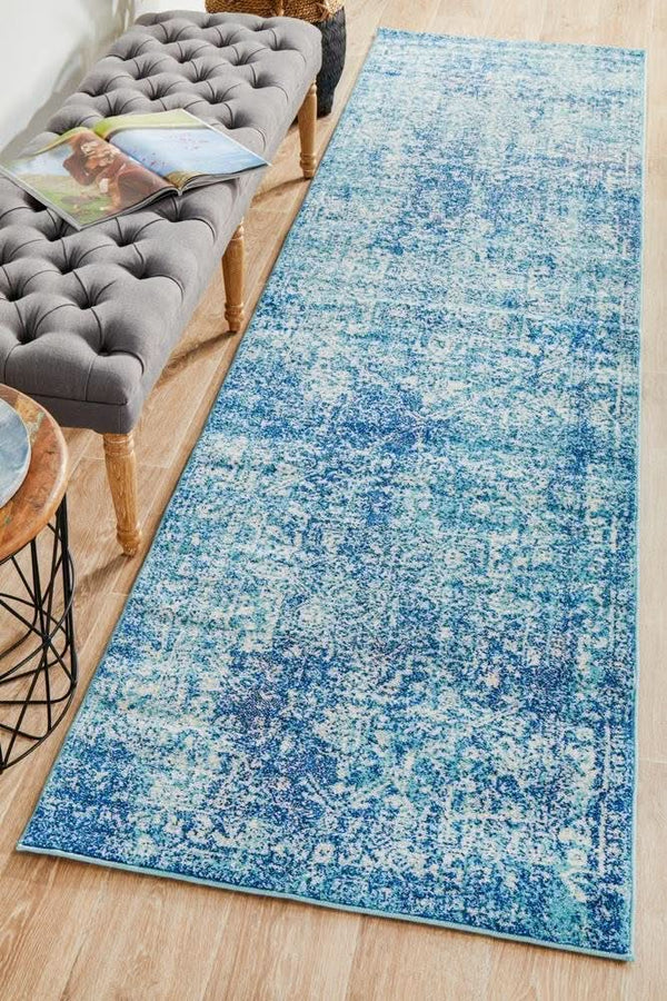 ENVI Muse Blue Transitional Runner Rug