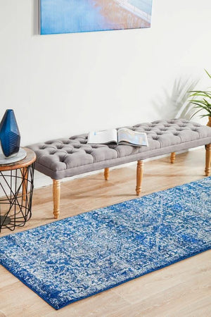 ENVI Contrast Navy Transitional Runner Rug