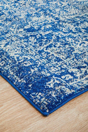 ENVI Contrast Navy Transitional Runner Rug