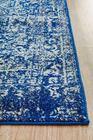 ENVI Contrast Navy Transitional Runner Rug