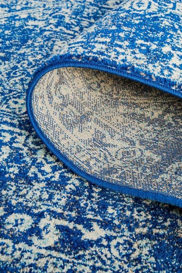 ENVI Contrast Navy Transitional Runner Rug