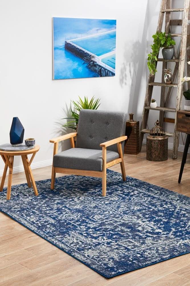ENVI Contrast Navy Transitional Rug