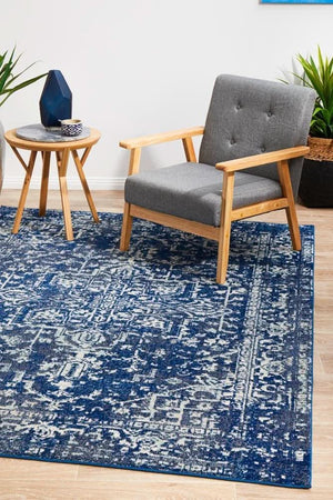 ENVI Contrast Navy Transitional Rug