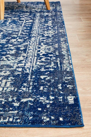 ENVI Contrast Navy Transitional Rug