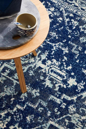 ENVI Contrast Navy Transitional Rug