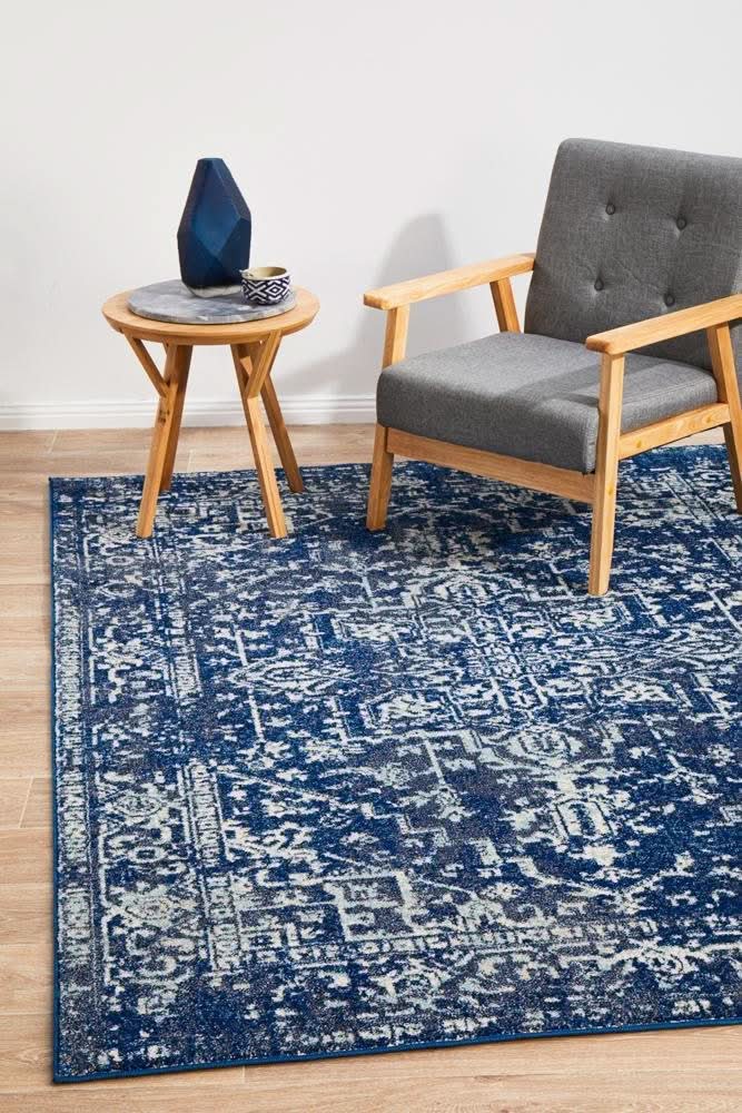 ENVI Contrast Navy Transitional Rug