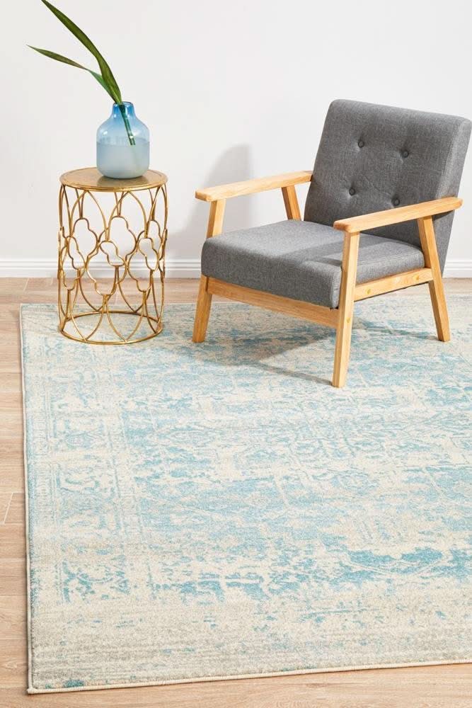 ENVI Glacier White Blue Transitional Rug