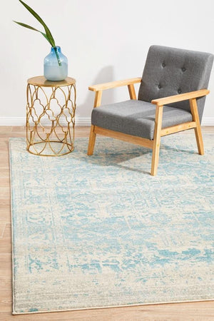ENVI Glacier White Blue Transitional Rug