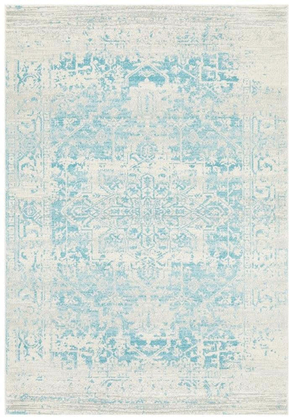 ENVI Glacier White Blue Transitional Rug