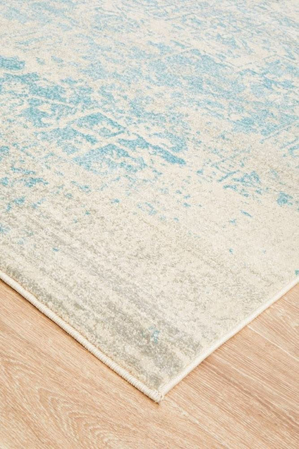 ENVI Glacier White Blue Transitional Rug