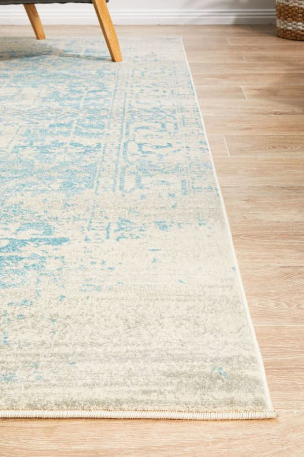 ENVI Glacier White Blue Transitional Rug