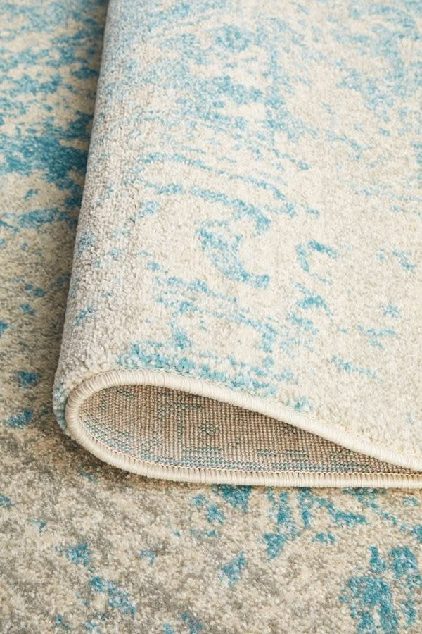 ENVI Glacier White Blue Transitional Rug