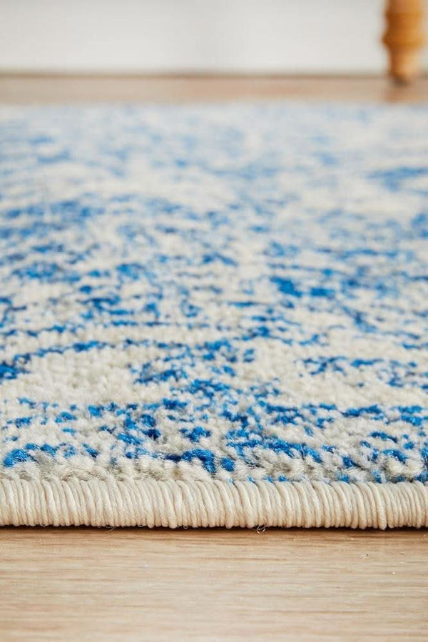 ENVI Horizon White Navy Transitional Runner Rug