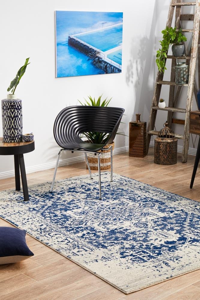 ENVI Horizon White Navy Transitional Rug