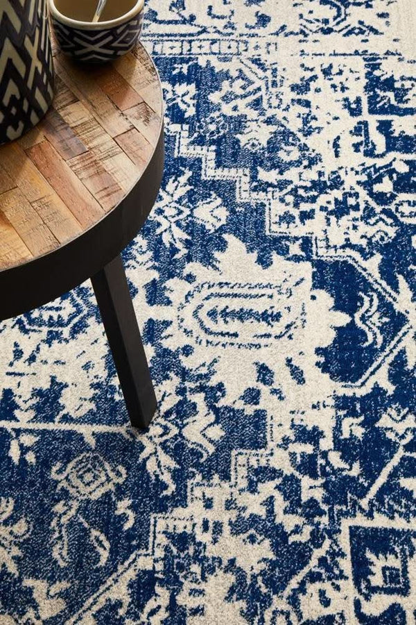 ENVI Horizon White Navy Transitional Rug