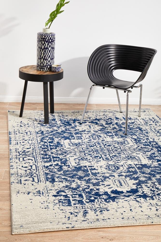 ENVI Horizon White Navy Transitional Rug