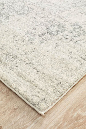 ENVI Dream White Silver Transitional Runner Rug