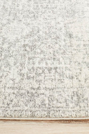 ENVI Dream White Silver Transitional Runner Rug