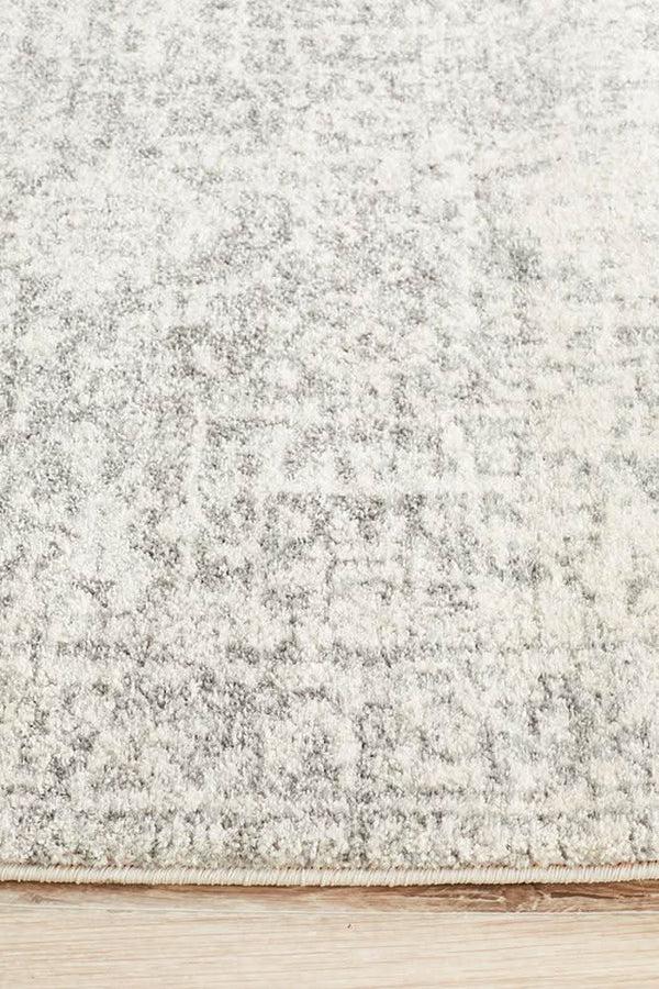 ENVI Dream White Silver Transitional Runner Rug