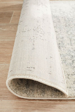 ENVI Dream White Silver Transitional Runner Rug