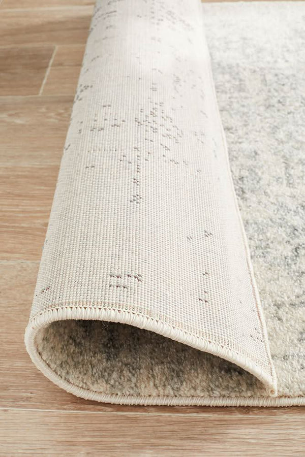 ENVI Dream White Silver Transitional Runner Rug