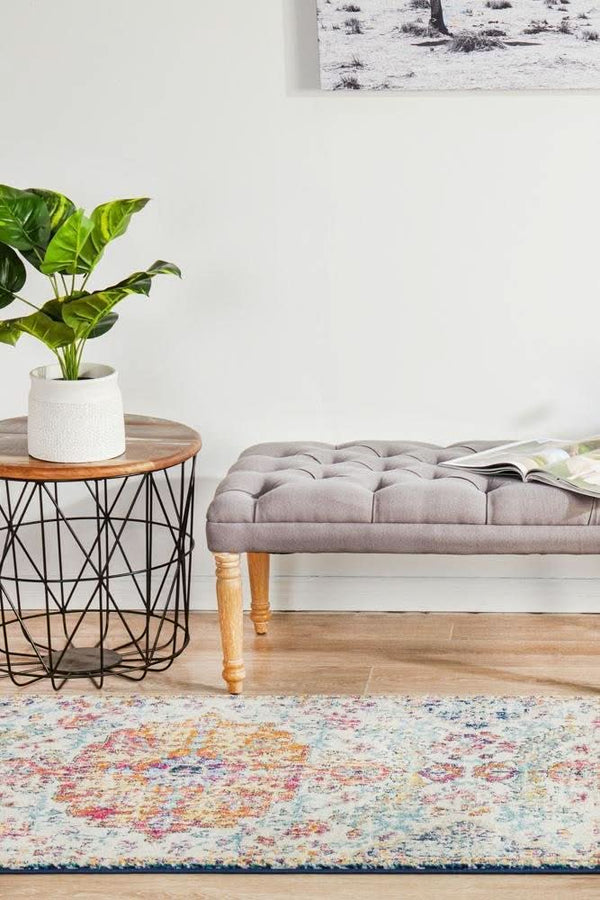 ENVI Carnival White Transitional Runner Rug