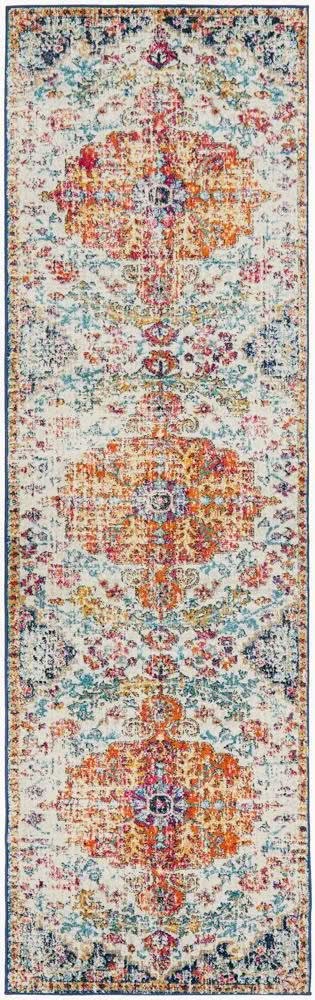 ENVI Carnival White Transitional Runner Rug