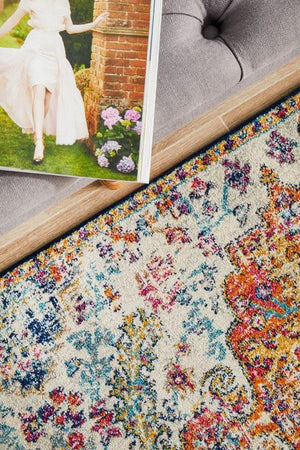 ENVI Carnival White Transitional Runner Rug