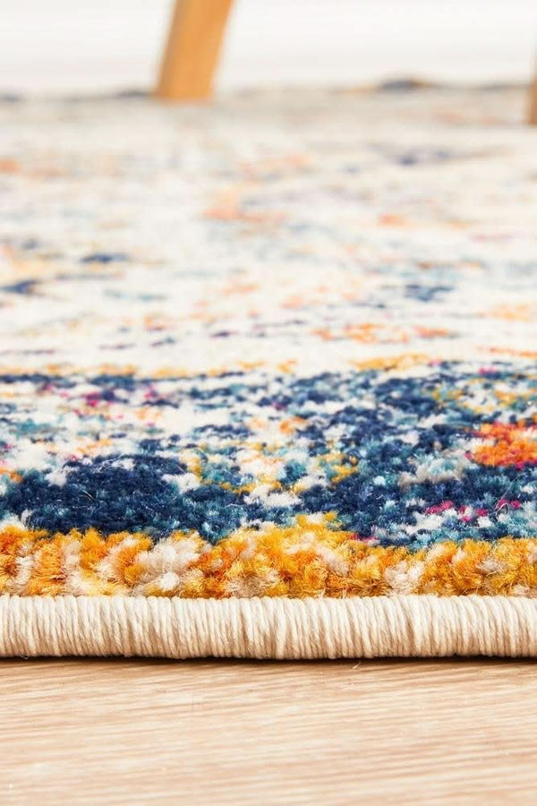 ENVI Peacock Ivory Transitional Round Rug