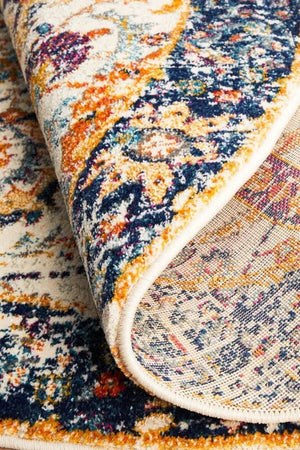 ENVI Peacock Ivory Transitional Round Rug