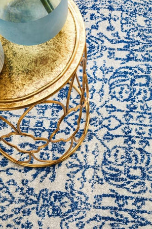 ENVI Frost Blue Transitional Round Rug