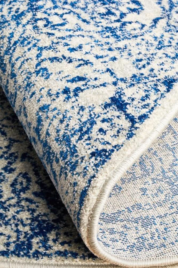 ENVI Frost Blue Transitional Round Rug