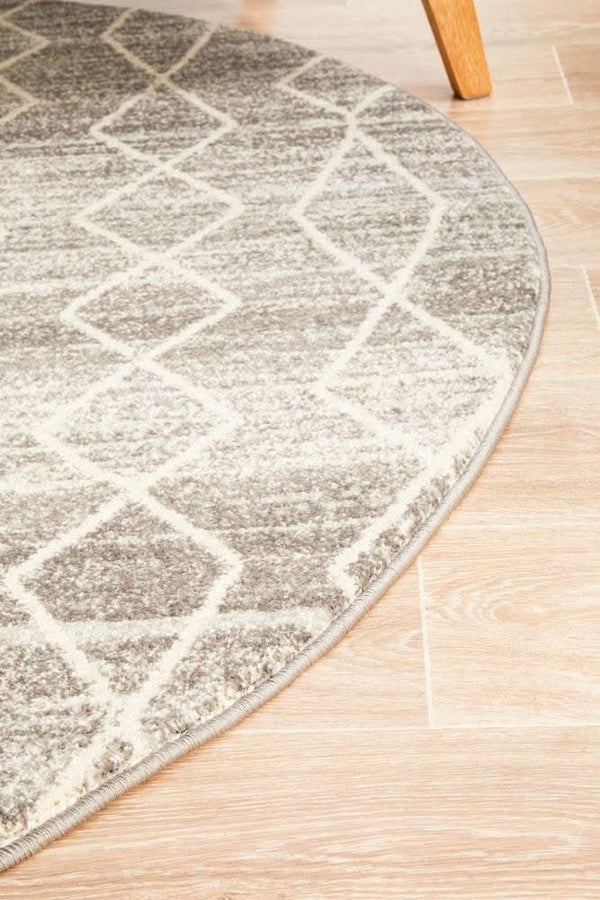 ENVI Remy Silver Transitional Round Rug