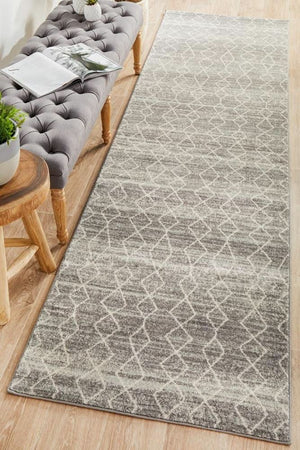 ENVI Remy Silver Transitional Runner Rug