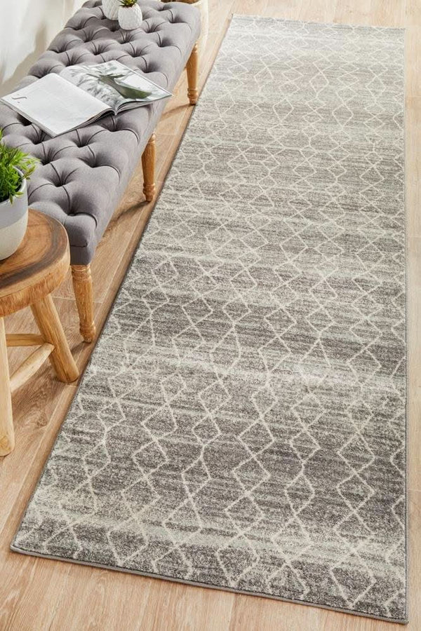 ENVI Remy Silver Transitional Runner Rug
