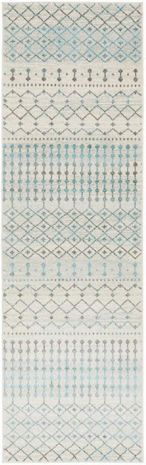 ENVI Slate White Transitional Runner Rug
