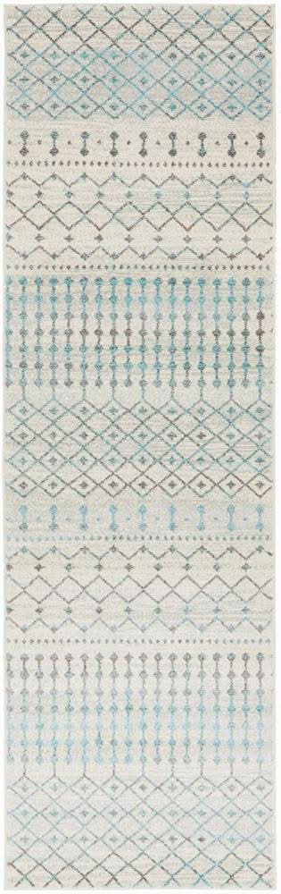 ENVI Slate White Transitional Runner Rug