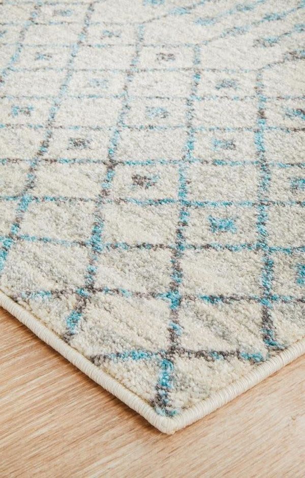 ENVI Slate White Transitional Runner Rug