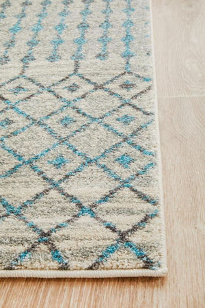 ENVI Slate White Transitional Runner Rug