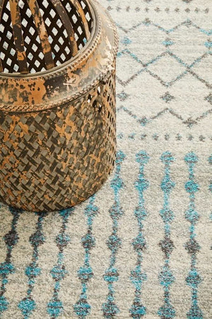 ENVI Slate White Transitional Runner Rug