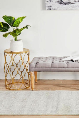 ENVI Silver Flower Transitional Runner Rug