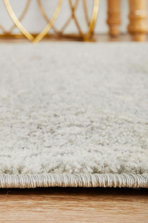 ENVI Silver Flower Transitional Runner Rug