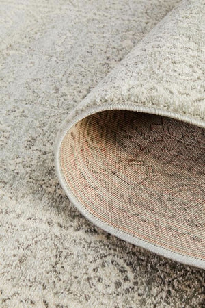 ENVI Silver Flower Transitional Runner Rug