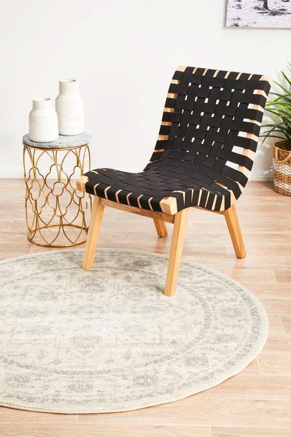 ENVI Winter White Transitional Round Rug