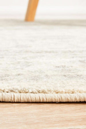 ENVI Winter White Transitional Round Rug