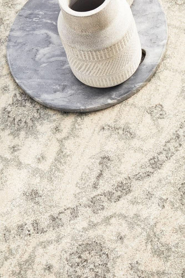 ENVI Winter White Transitional Round Rug