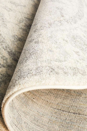 ENVI Winter White Transitional Round Rug