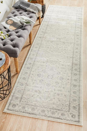 ENVI Winter White Transitional Runner Rug