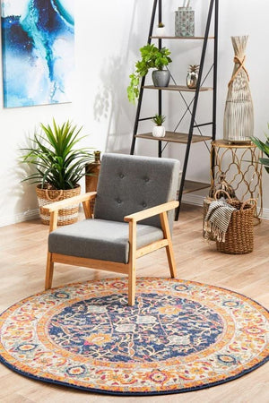 ENVI Splash Multi Transitional Round Rug